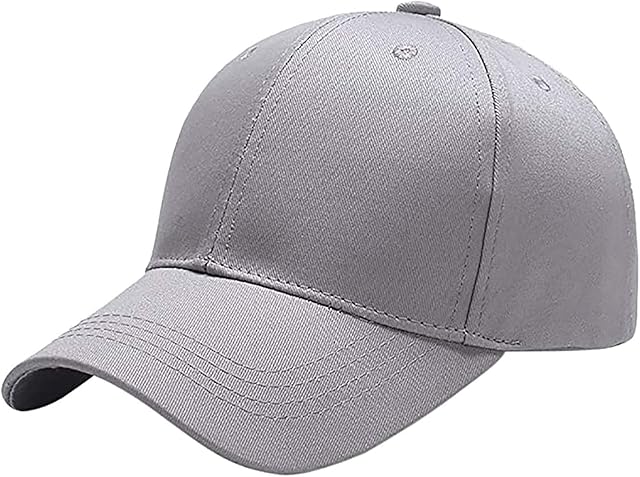 Etyepoh Baseball Cap Polo Style Classic 6 Panel Adjustable Sport Solid Sun Hat Unisex