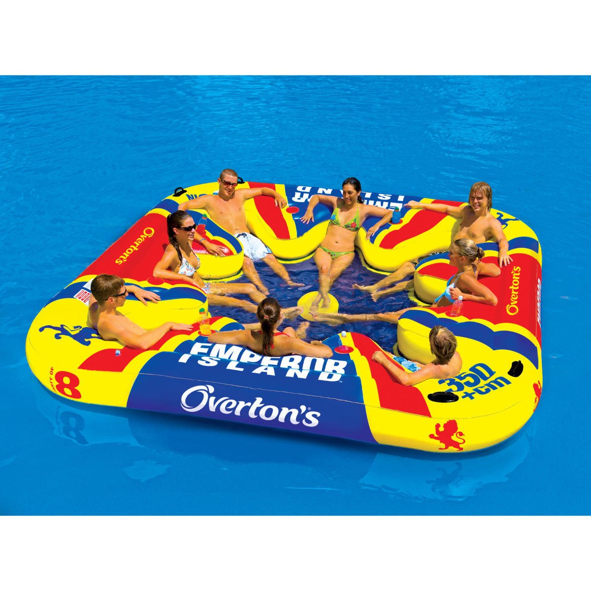 Emperor Island Party Lounge Raft River Lake Dock Inflatable By