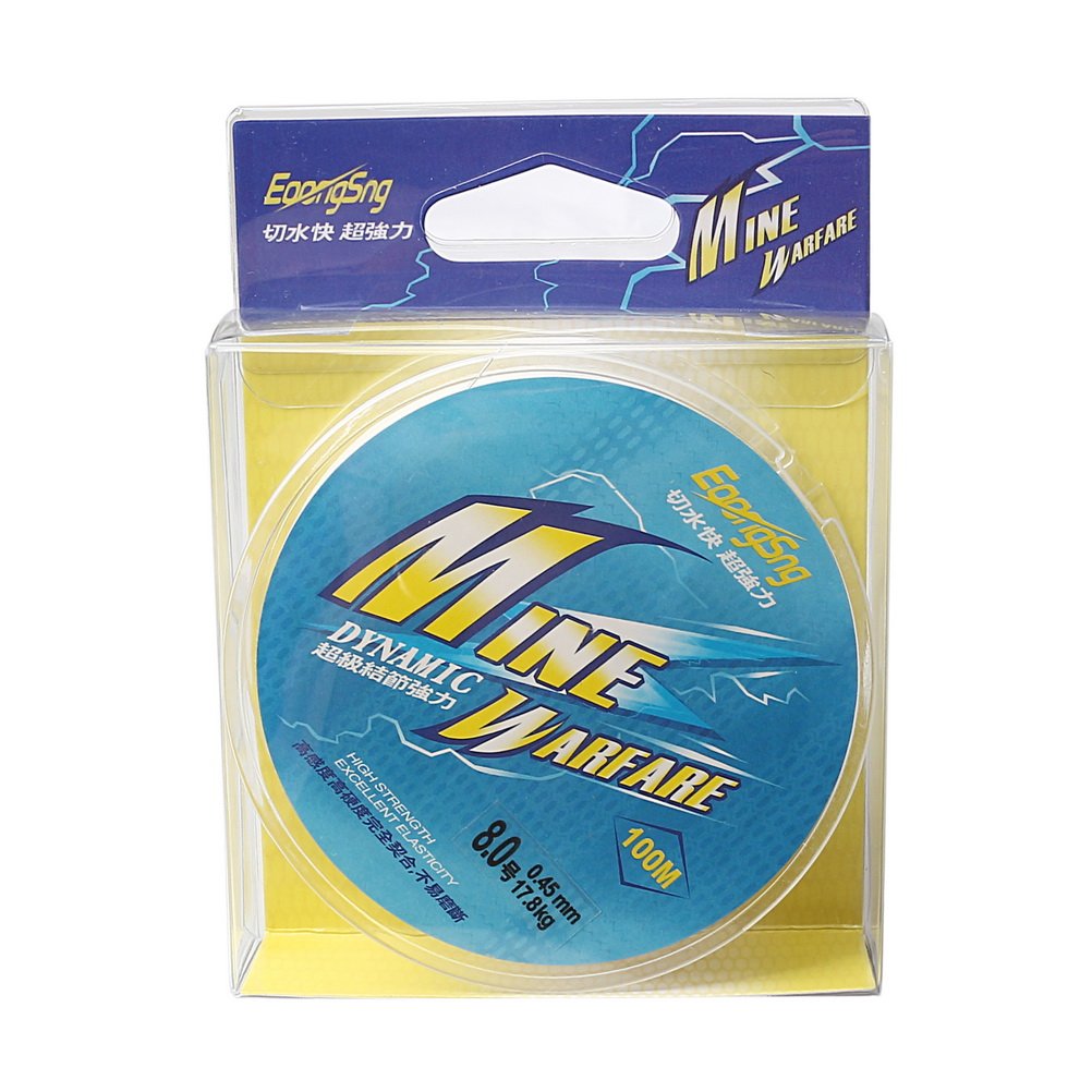 Sedal de Pesca, monofilamento, Resistente, 100 Metros, Hilo de Nailon Transparente, 0,45 mm de diámetro, Alambre de Nailon