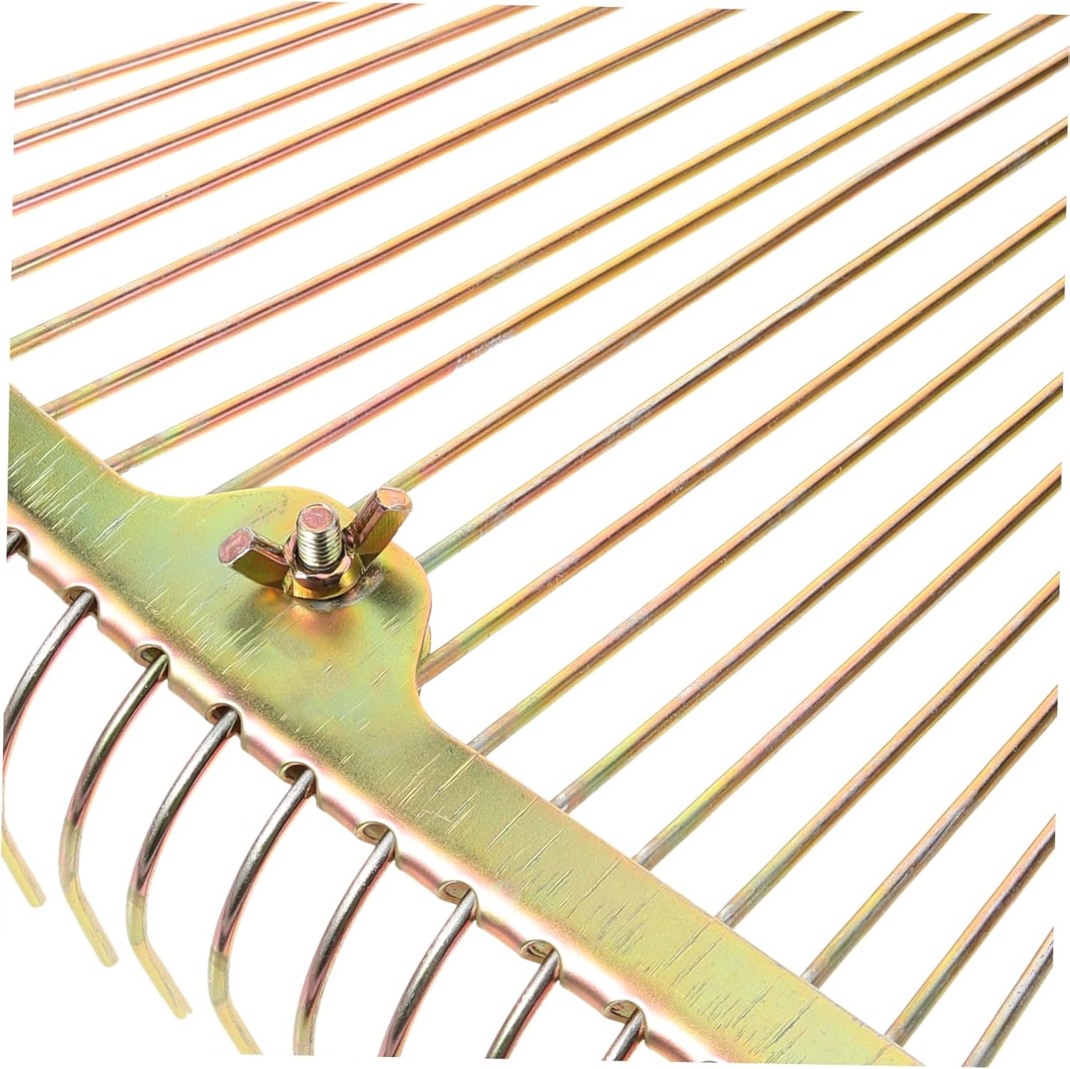 POPETPOP Retractable Garden Rake with Ergonomic Handle Stainless Steel Tine Leaf Rake for Efficient Lawn Care for Digging Cleaning Leaves and Gardening Tasks