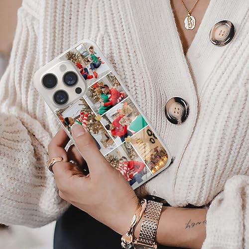 Miniatura 6 de Eomnniofoy Haz tus propias fotos - Fundas para iPhone 11 12 13 14 Pro Max Plus Mini Samsung S21 S22 Ultra Plus transparente-4 fotos