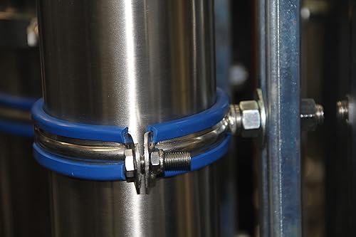 Miniatura 4 de HFS (R) Soporte de abrazadera de tubo de 5 "correas de soporte de carrete de tubo con soldadura 12" perno macho BSP