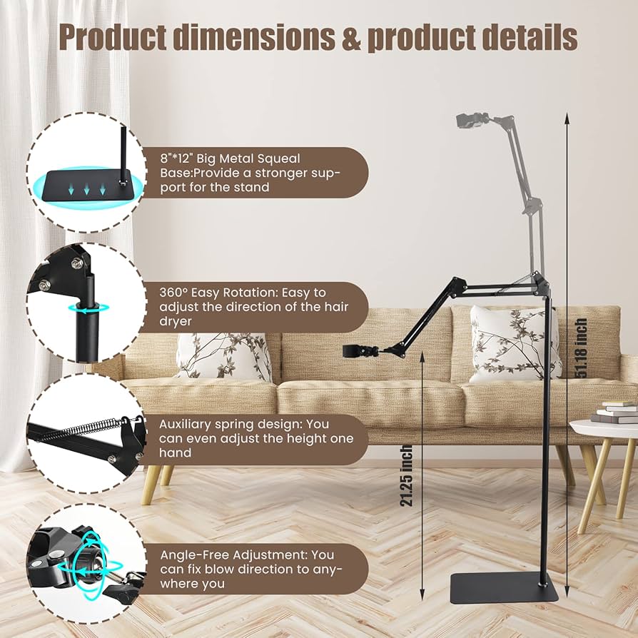 ハンズフリー式スタンドヘアドライヤー Amazon.co.jp : ヘアドライヤースタンド 1.4M ハンズフリー ヘア