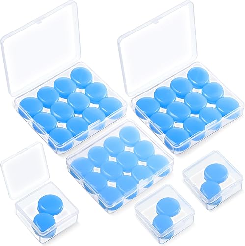 Frienda 21 pares de tapones para los oídos para dormir, tapones para los oídos reutilizables de silicona moldeables, tapones para los oídos con