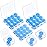 Frienda 21 Pairs Ear Plugs for Sleeping Reusable Moldable Silicone Earplugs Soft Noise Cancelling Earplugs Sound Blocking Ear Plugs with Case for Swimming Concert 32dB NRR (Blue)
