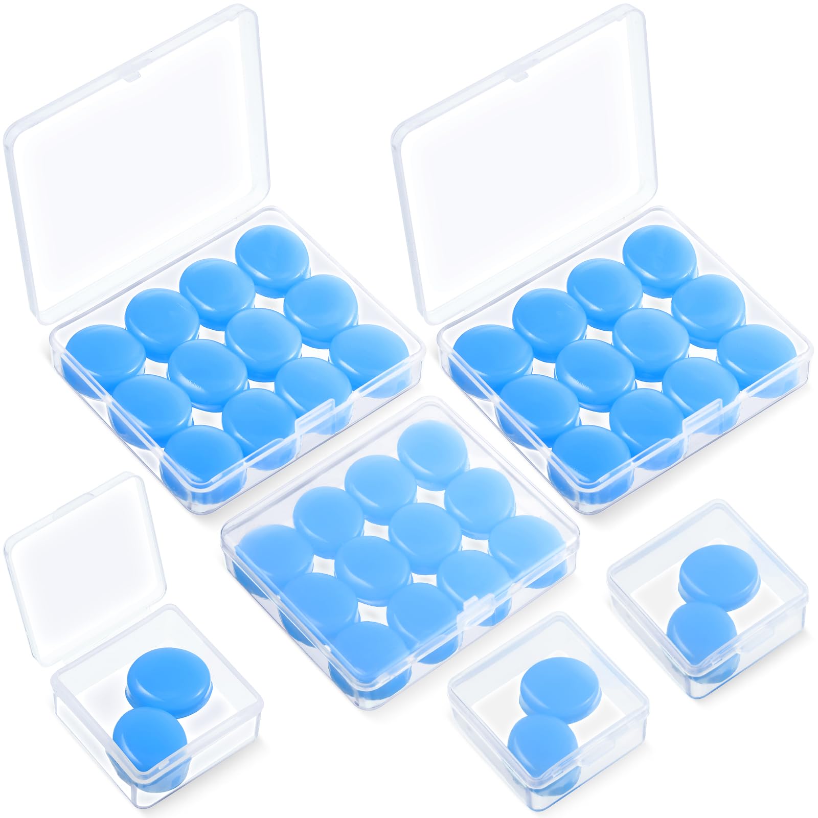 Frienda 21 Pairs Silicone Ear Plugs for Sleeping,Blue, Orange, Rose Red — Amazon image 9