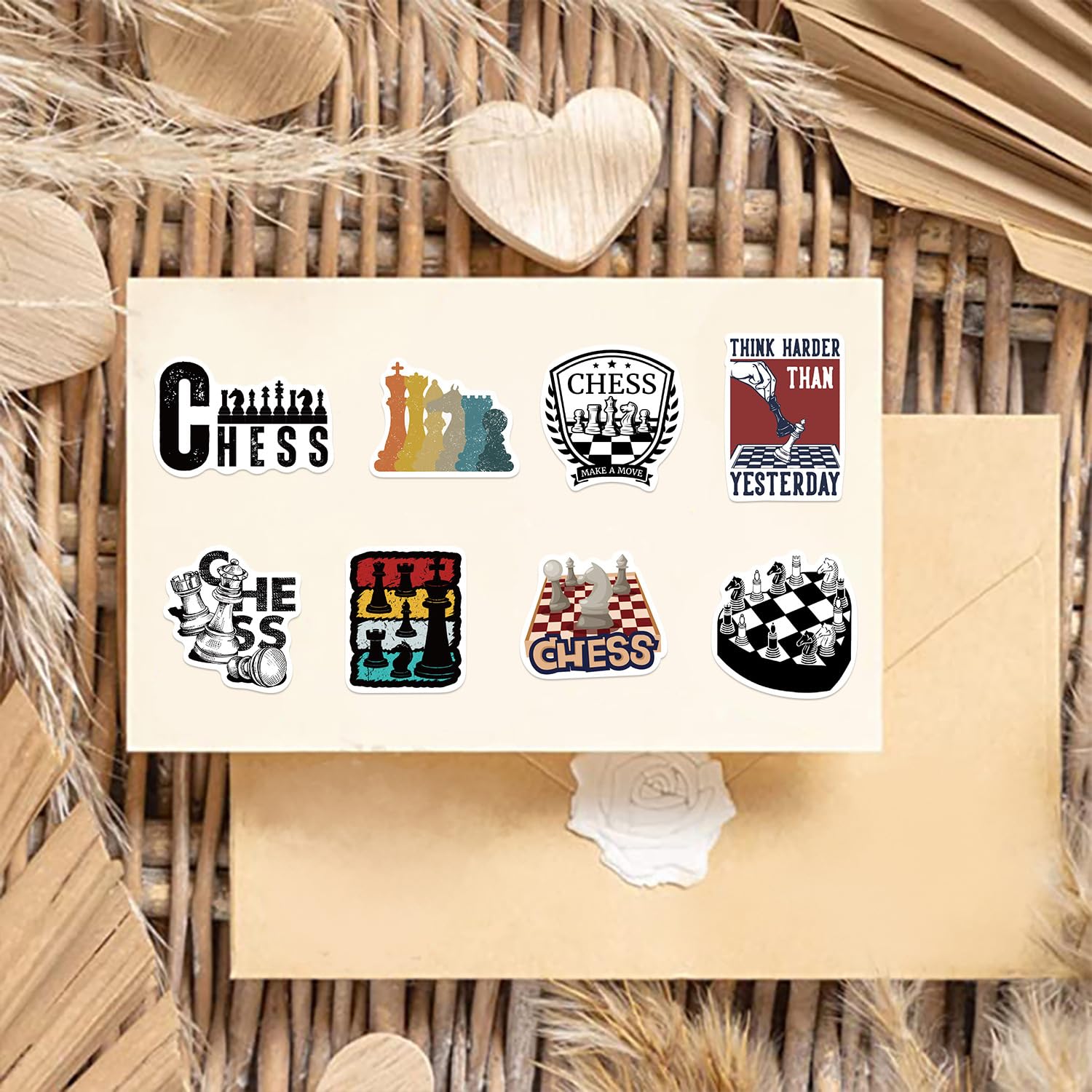 Board Games Stickers for Laptop (50 PCS),Gift for Children Teens Adults Girl Boys,Waterproof Stickers for Water Bottle,Games Vinyl Stickers for Scrapbook,Skateboard,Bike,Phone,Dairy - Image 3