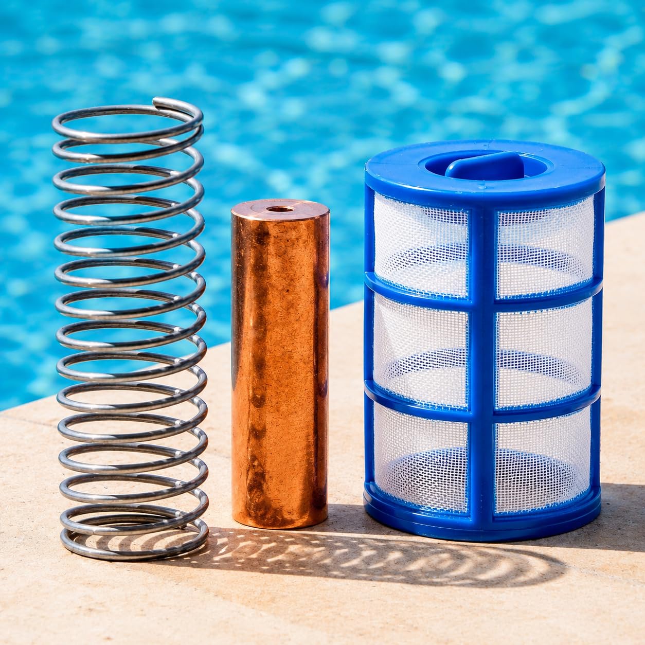 XtremepowerUS Le système 90120 réduit Le Chlore et Les algues purificateur Solaire de Piscine, Bleu... (ioniseur Solaire cuivre)