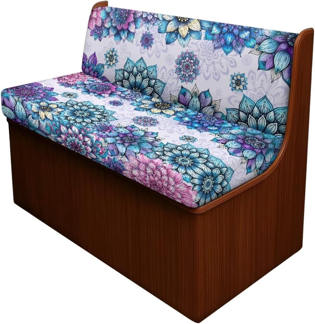 Rv Dinette Cushion Covers Set of 2 Boho Flowers Camper Must Haves Comfortable Loveseat Slipcovers with 1 Bench Cover & 1 Backrest Cover for RV Car Couch for Neighbors