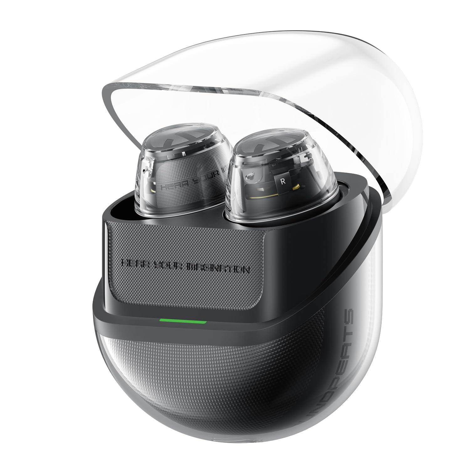 SoundPEATS Clear Dot Wireless Earbuds, Bluetooth Earphones with 10mm Driver, 2 Mics with AI Call Noise Cancellation Headphones, Bluetooth 5.3&Waterproof, 27Hrs, Game Mode, PeatsAudio App Control