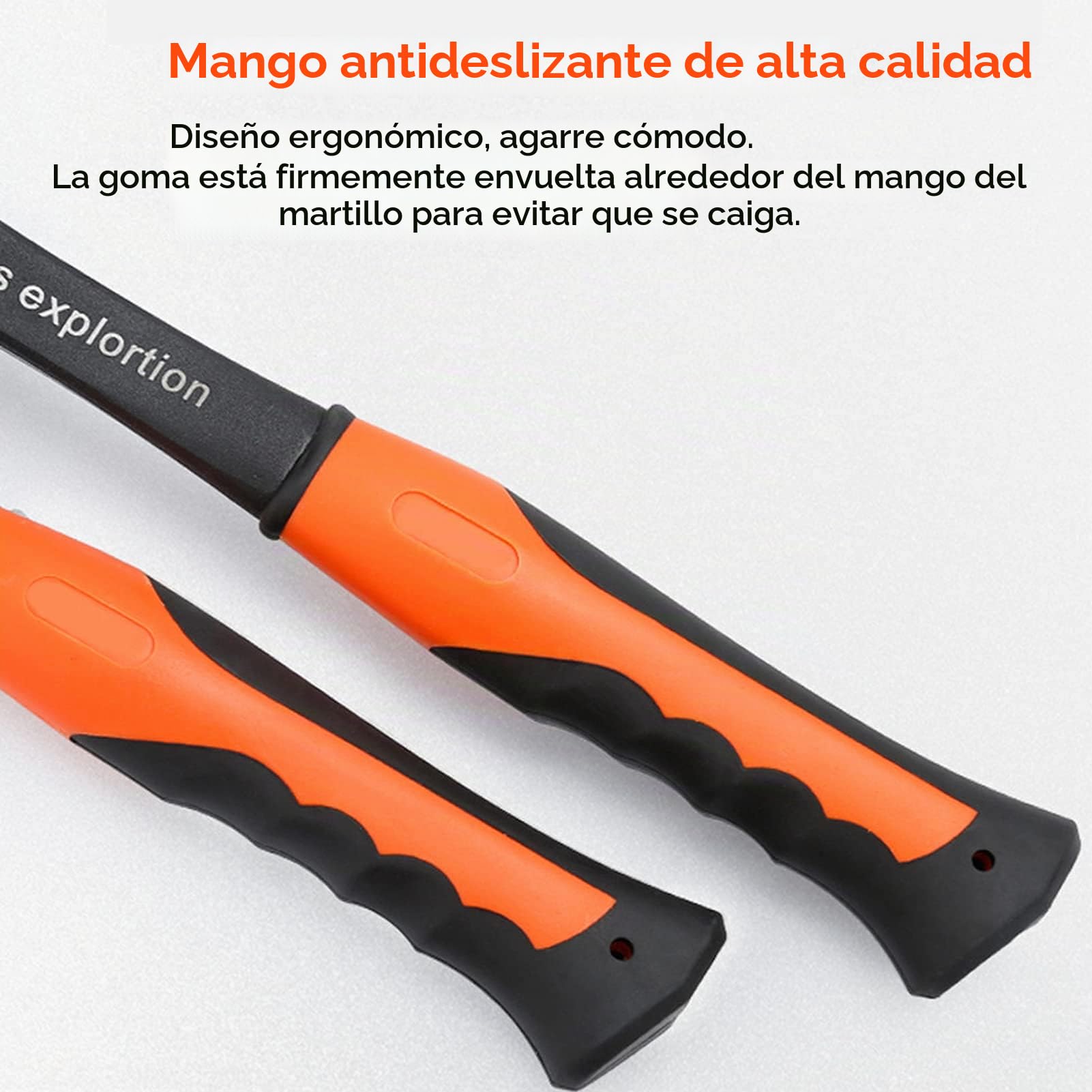 Martillo de exploración geológica - Martillo geológico profesional con punta Herramientas manuales multifuncionales Herramienta de exploración de minerales para geología al aire libre para exploración