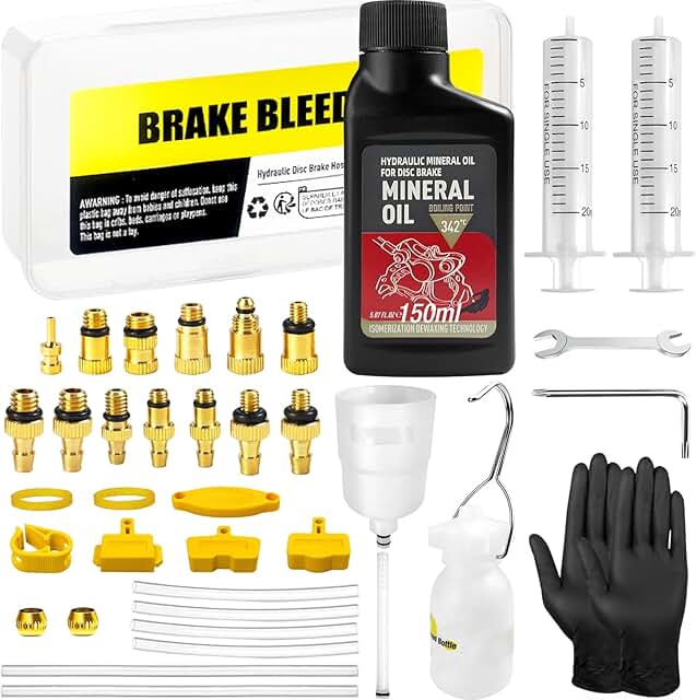 Brake Bleed Kit with 300ML Mineral Oil