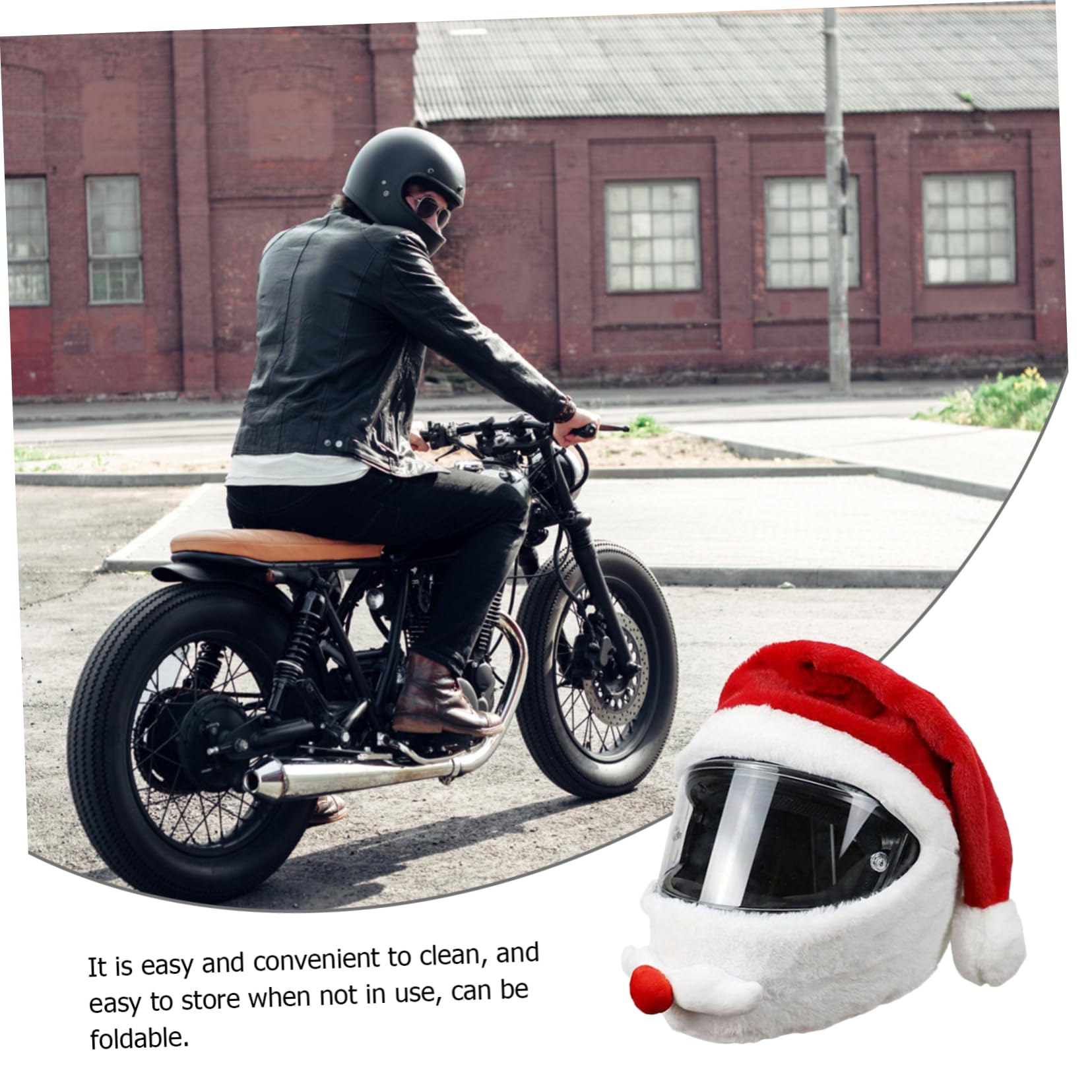 Ciieeo 3 Piezas De Gorros De Papá Noel Creativos Para Adultos Fundas Navideñas Para Casco Gorros De Papá Noel Para Decoración De Casco Unisex.