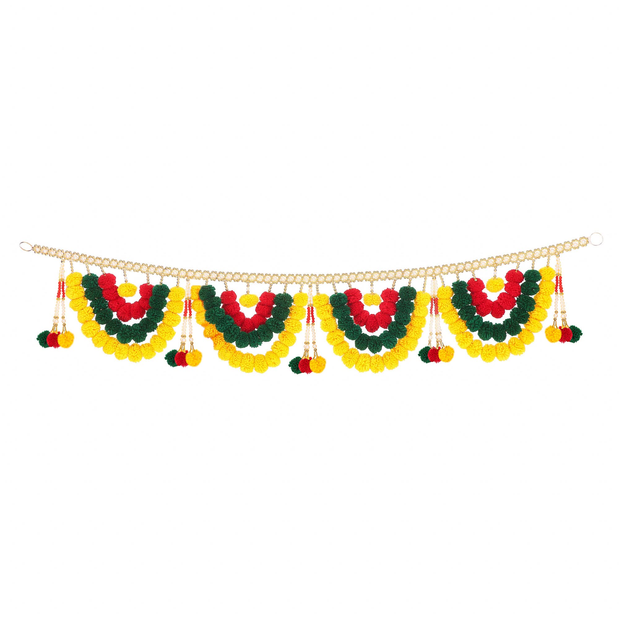Vintage Indian Door Toran - Multi-Color Bead Decor -5 Vintage Indian Door Toran - Multi-Color Bead Decor -5