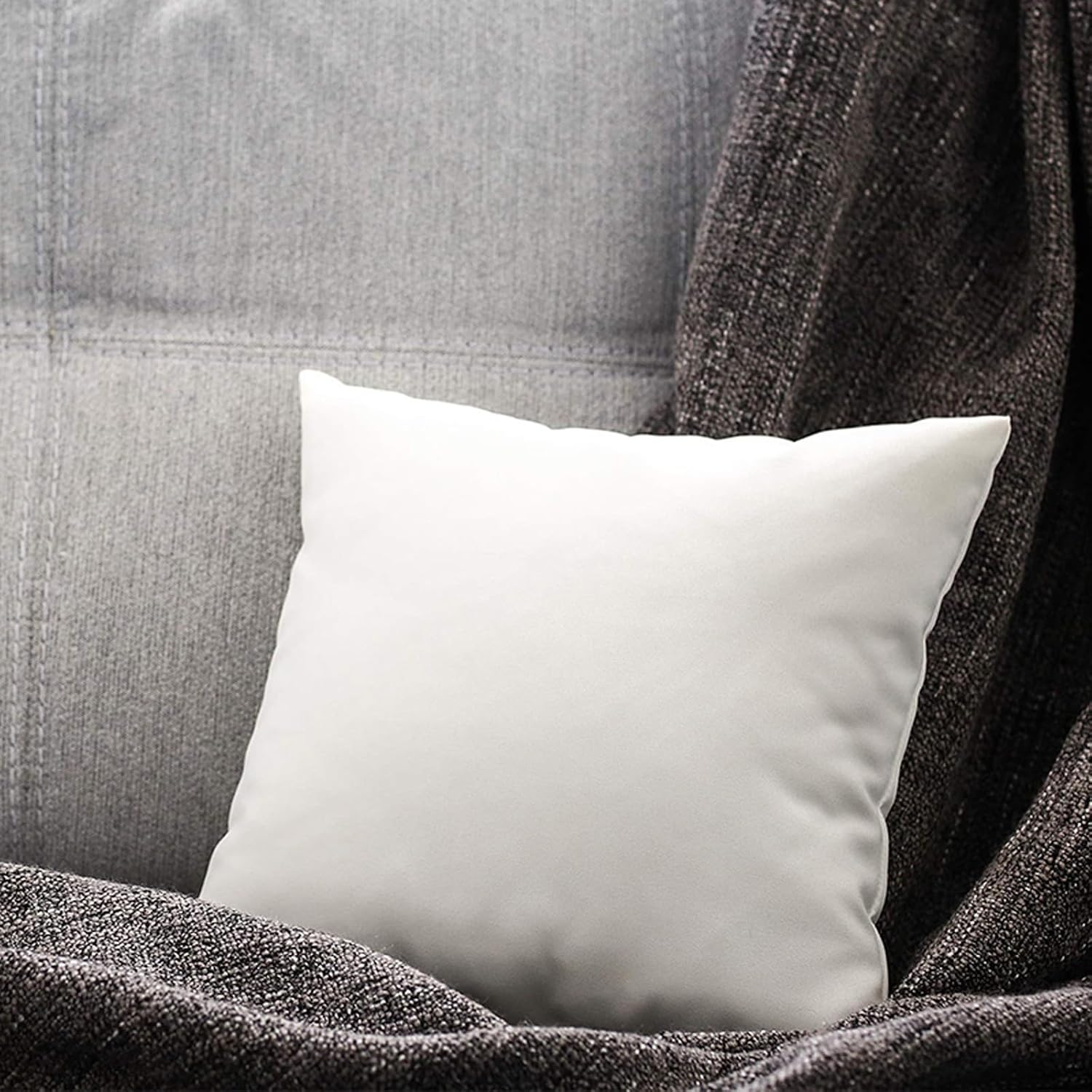 16×16 Throw Pillow Inserts, Cushion Sham Stuffer, Decorative Home Indoor Couch Sofa Bed Square Pillow Filler (Non Woven) (C)