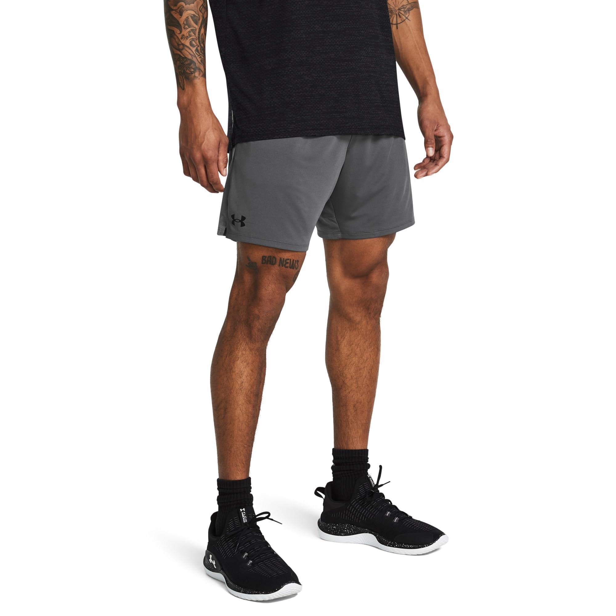 Under Armour Men's Tech Vent Shorts, Castlerock/Black, S