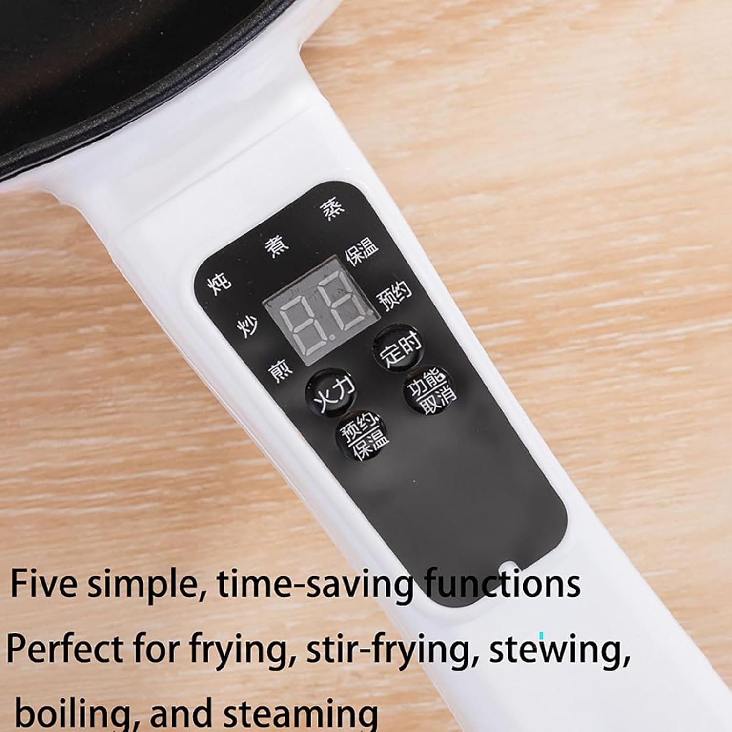 Multifunctional Electric Hot Pot, Glass Electric Cooker, 3L 5L with Dual Power Control Non Stick Inner Pot for Steaming Frying Boiling Stir Fry Home Cooking