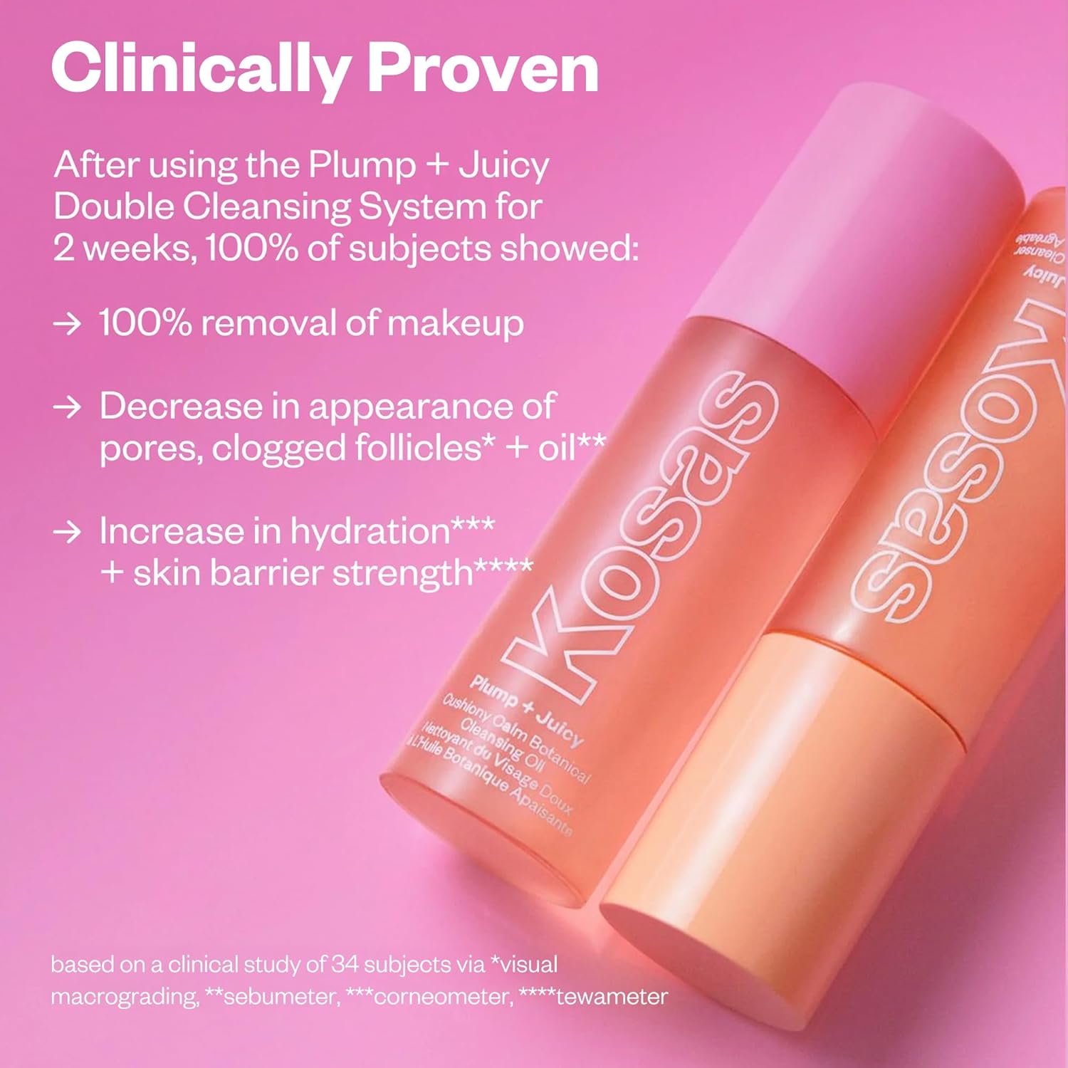 Kosas Plump + Juicy Comfy Clean Gel Cleanser –Hydrating Face Wash for All Skin Types, Deep Clean & Moisturize, Soap & Sulfate Free, with Hyaluronic Acid, Panthenol & Beta Glucan - Image 7