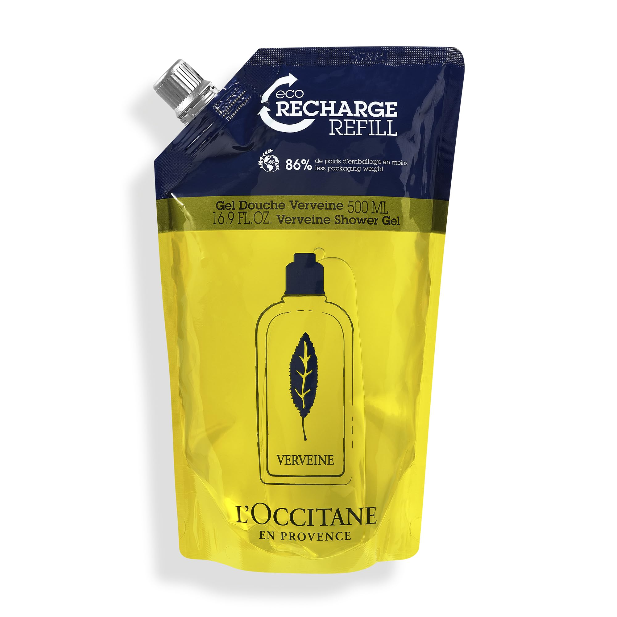 L'OCCITANE Verbena Shower Gel | Citrus Scented | Vegan & 99% Readily Biodegradable | Premium & Clean Beauty Body Wash for All Skin Types