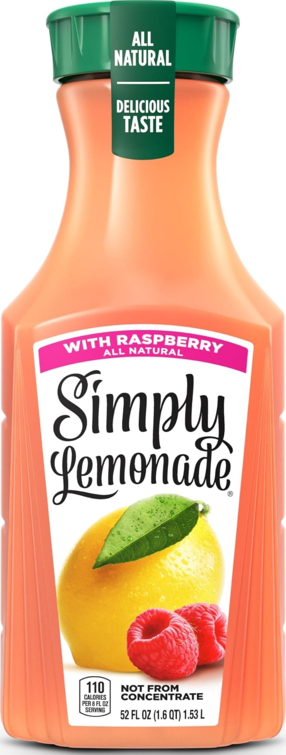 Simply Lemonade with Raspberry All Natural, 52 Fl Oz Bottle