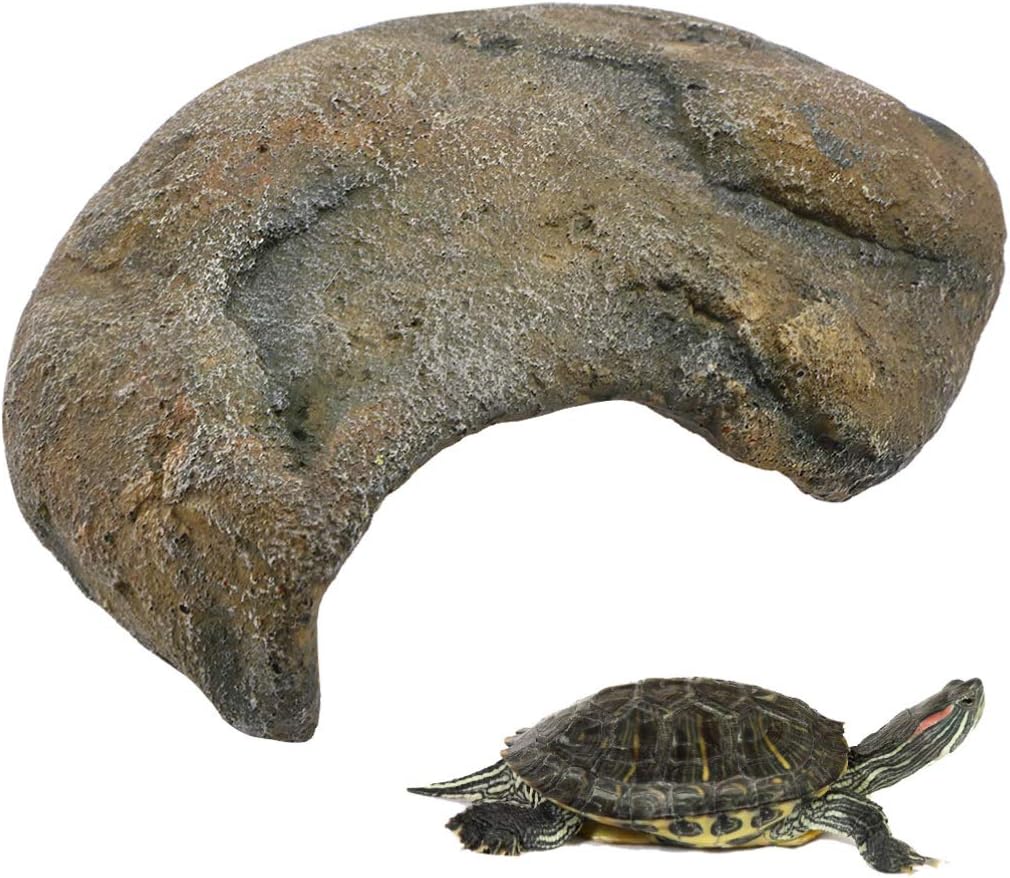 1pc Reptile Reptivite Turtle Shell Cave Turtle Shell Resin Pet Snake Water Turtle