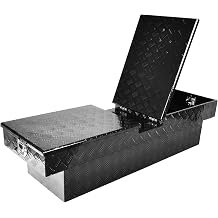 60"x20"x14.75" Heavy Duty Aluminum Gull Wing Truck Tool Box, Black