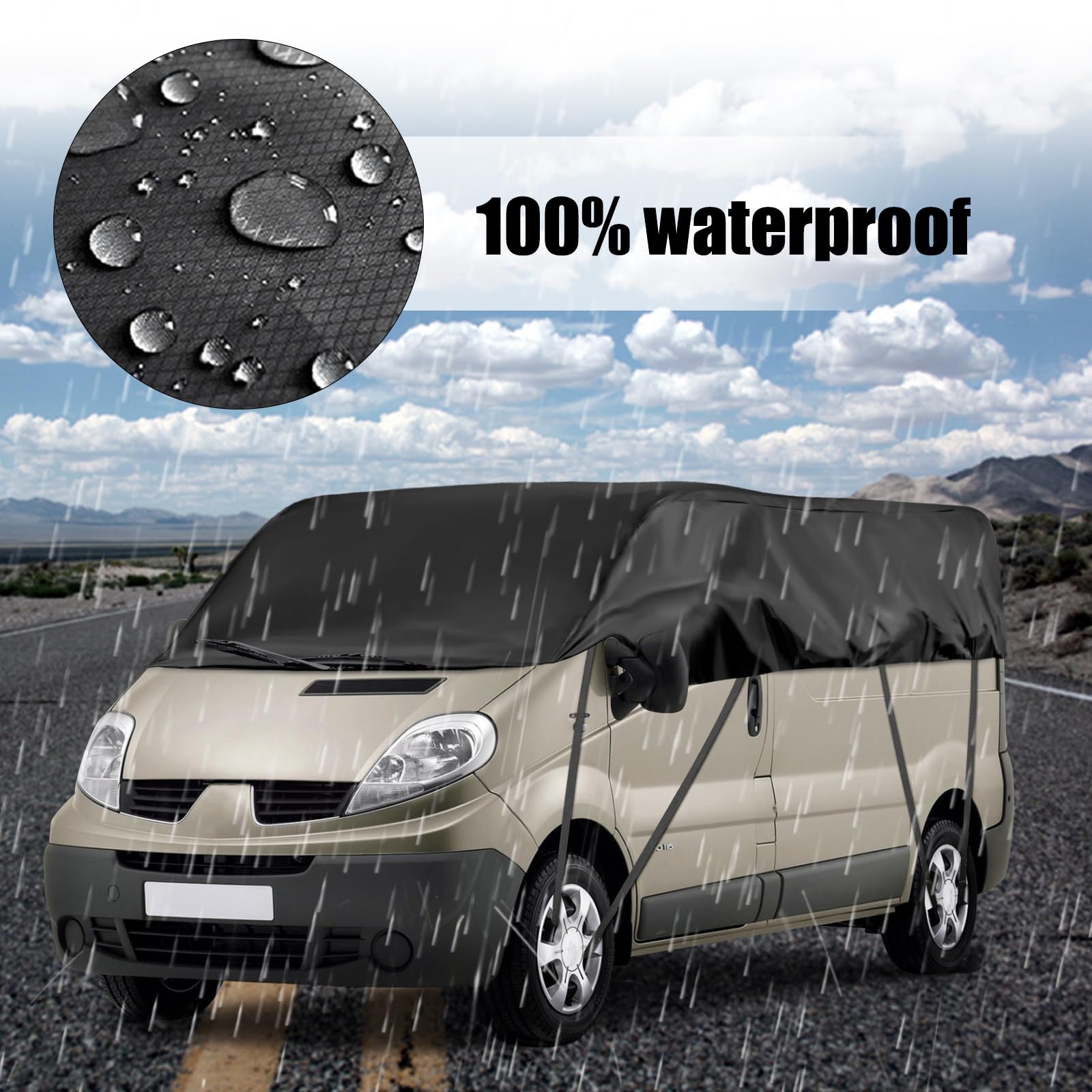 Auto Baeschermhoes voor Renault Trafic 2010-2023, LWB Waterdichte
