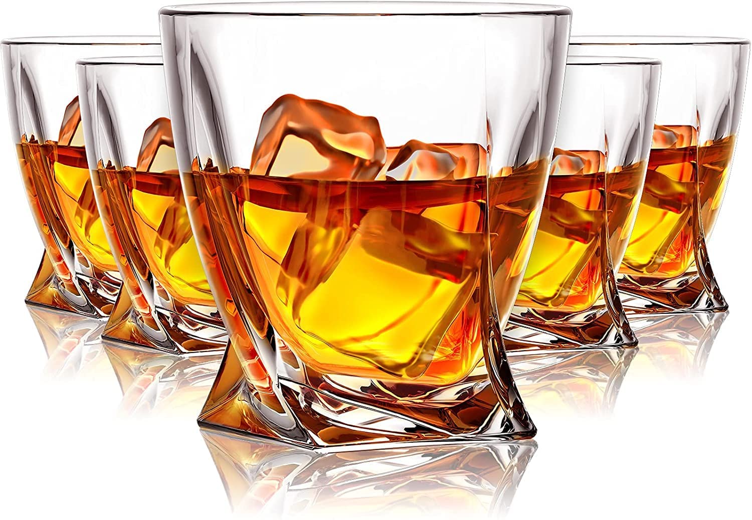 Bellemax Whiskey Glasses Set - 6 Rocks Glasses -13