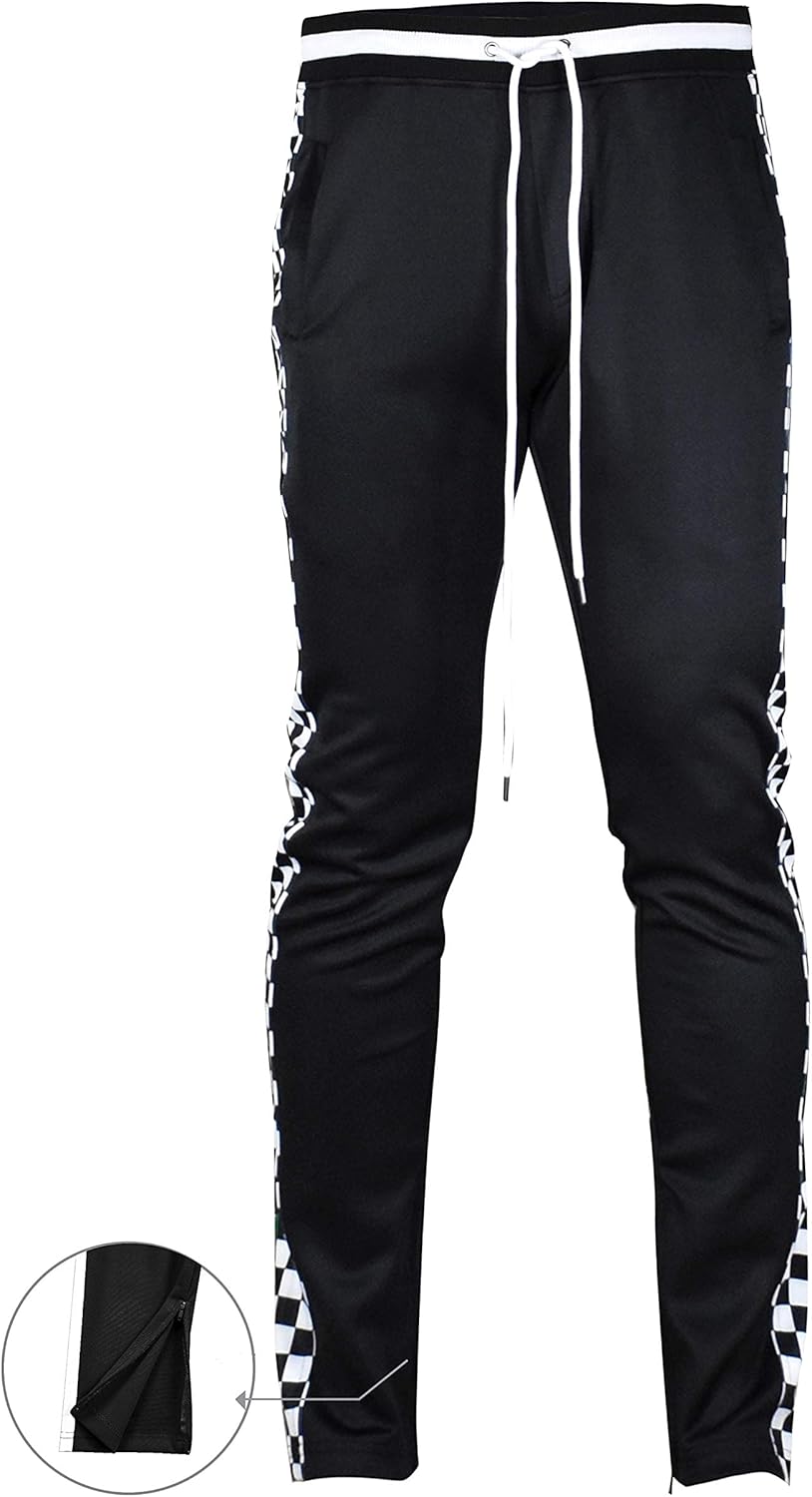 SCREENSHOT-Track Pants S41700 Mens Premium Slim Athletic Fitness Lifestyle Workout Bottoms - Classic Fit - Image 5