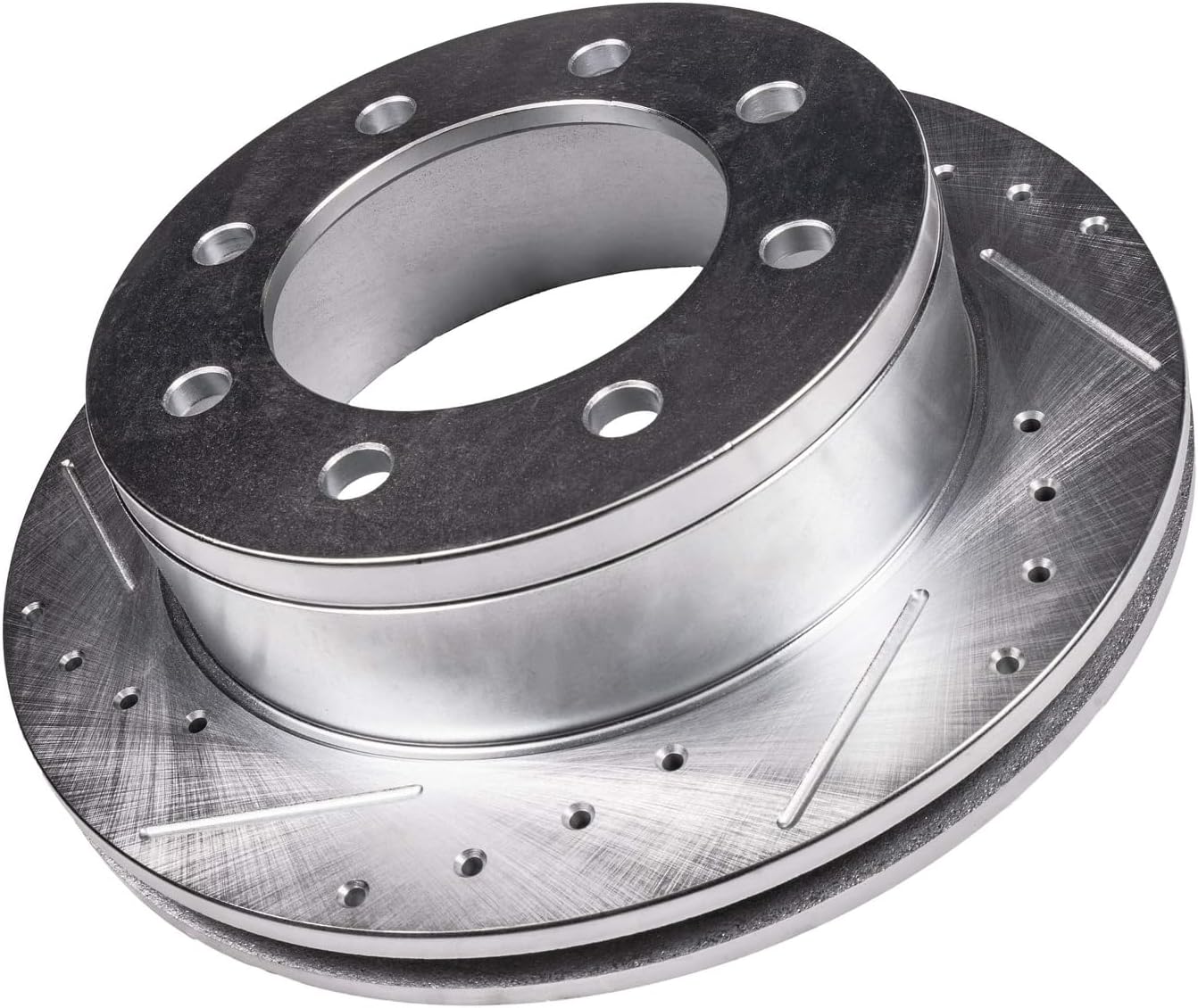 Detroit Axle - Front Brake Rotors for 2009-2010 Dodge Ram 2500 3500 2012 Ram 1500 2011-2025 Ram 2500 3500 Drilled & Slotted Brake Rotors Replacement Brakes: 14.17" inch Rotors