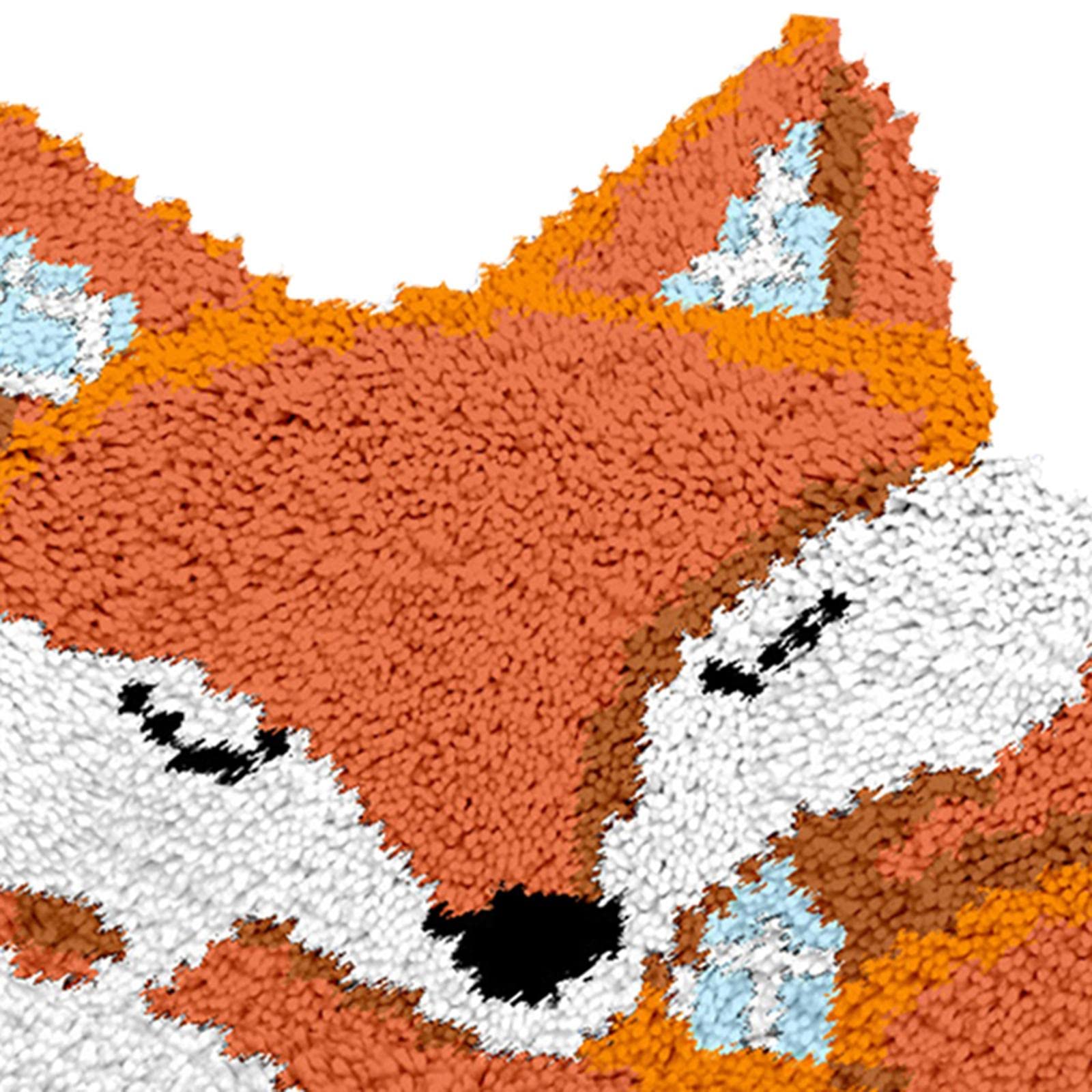Merishopp Latch Hook Rug Kits Crocheting Sewing Craft Tool Fox Crafts | Needlecrafts & Yarn | Rug Making | Latch Hooking | Latch Hooking Kits-image-41
