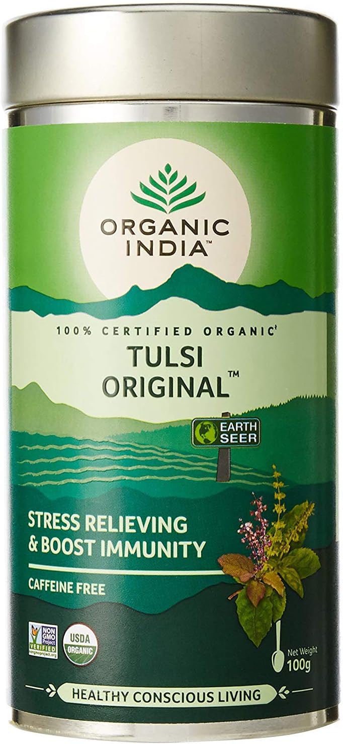 Tulsi Organic Original Loose Leaf Tea 100 g (Pack of 2)