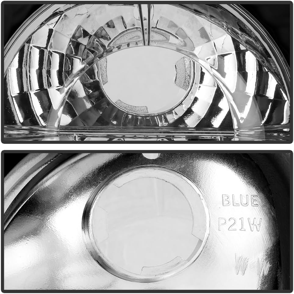 ACANII - For Black 93-01 Subaru Impreza Euro Altezza Tail Brake Lights Lamps Taillights Taillamps Left+Right 1993-2001