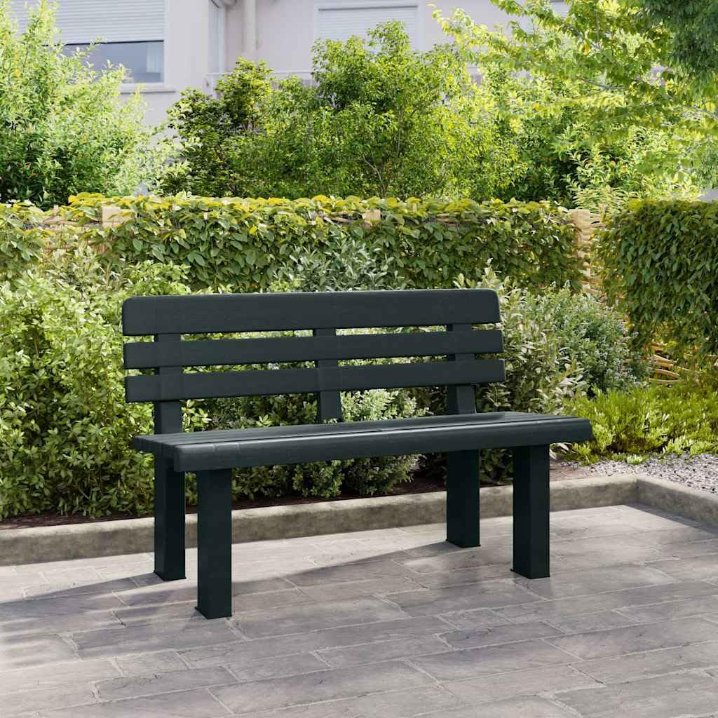 Panchina da Giardino Verde 110x52x71 cm in Polipropilene,Mobili,Mobili da Giardino,Mobili e sedie da Giardino,Panchine da Giardino,10.14 kg -4009381