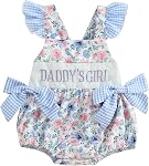 Baby Girls Romper Fly Sleeve Daddys Dirls Baby Clothes Letters Newborn Girl Bodysuit Summer Clothes