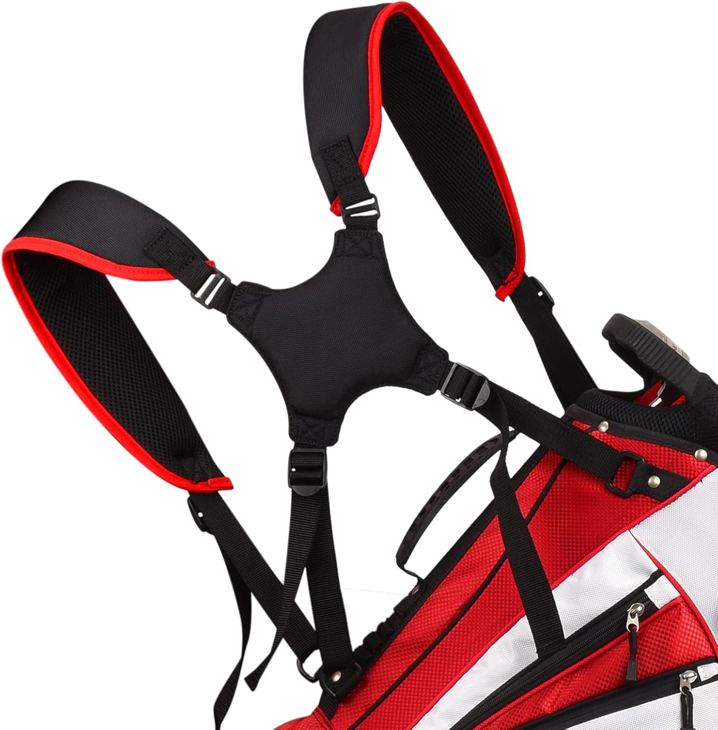 Golf Bag Strap Replacement Comfort Double Shoulder Adjustable Strap Padded Golf Carrying Bag Strap