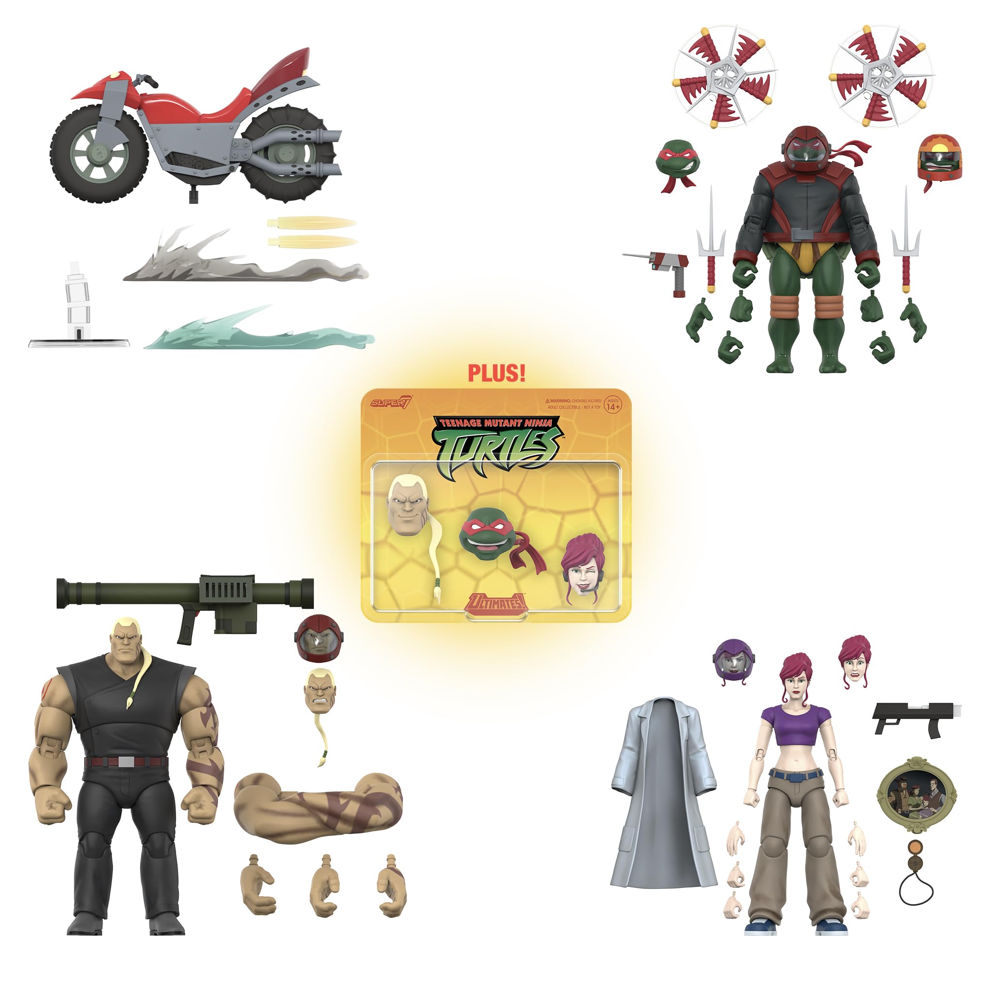 Amazon.com: Super7 ULTIMATES! Teenage Mutant Ninja Turtles Raphael