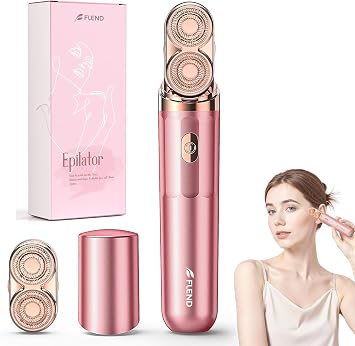 Epilator,2 in 1Epilator for Women Rechargeable,Womens Electric Shaver with LED Light,Hair Removal for Women Legs/Face/Bikini/Arms,Smooth Epilator Trimmer Travel Kit Set,Hair Removal Area Upgrade