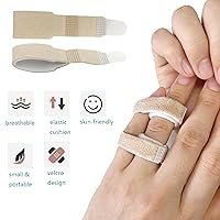 Vista 4 de 12 férulas de dedo de gatillo, soporte para dedos de mazo, dedos rizados, dedos rotos, correas de bucle para dedo medio, anillo, índice, dedo