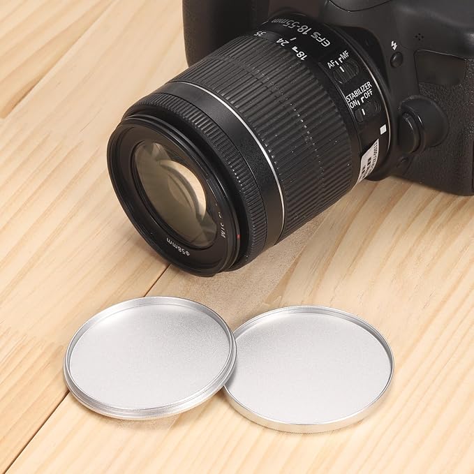Tapa de lente metálica PATIKIL 52mm x 1mm aluminio miniatura 7