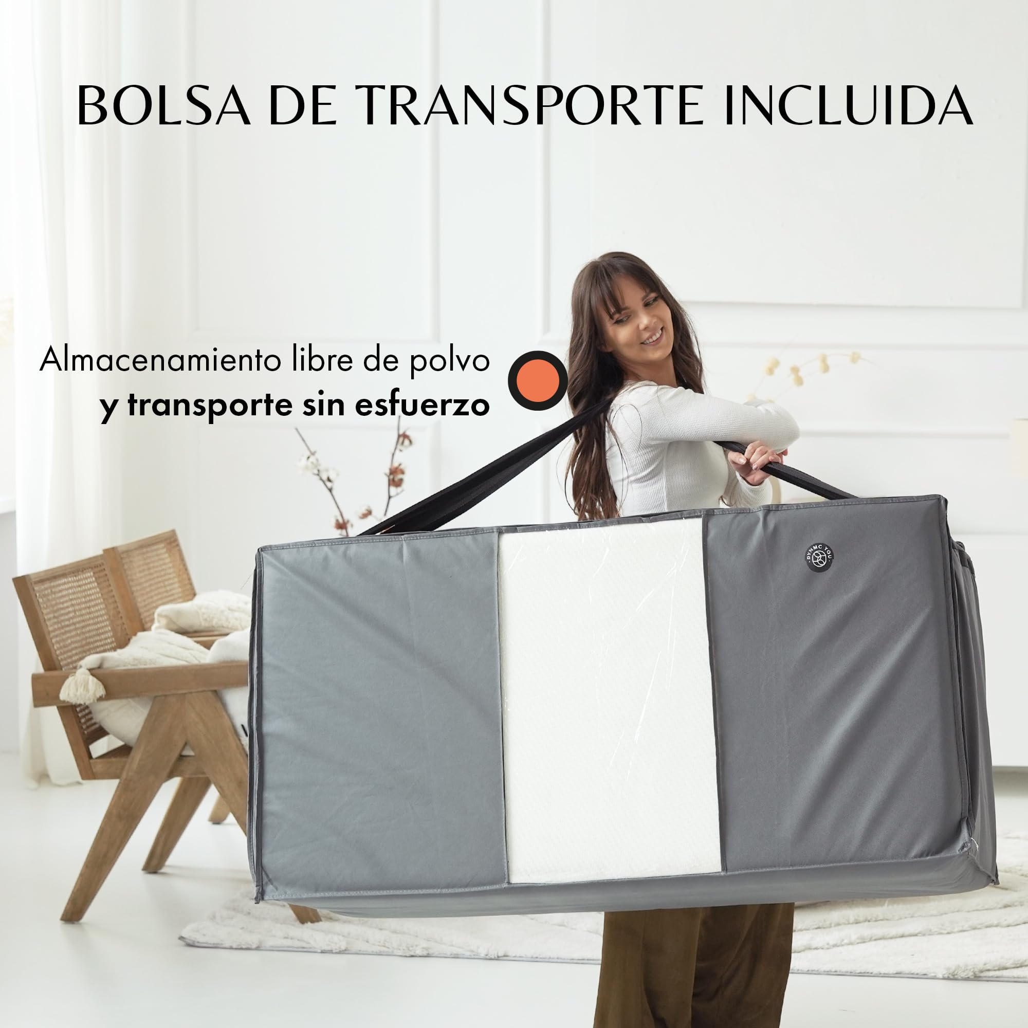 Colchón plegable 140x195 cm, 15 cm – cómodo colchón de invitados, plegable | Colchón plegable cómodo & cama de invitados · no se hunde · plegable, invitados & camping · OEKO-TEX