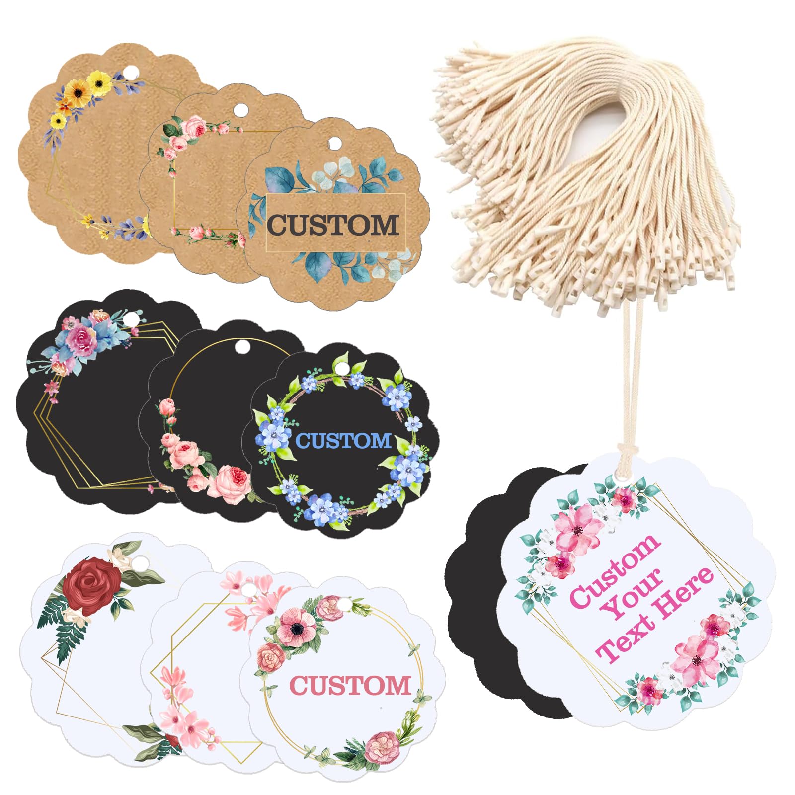 Etichette regalo personalizzate, etichette da appendere personalizzate