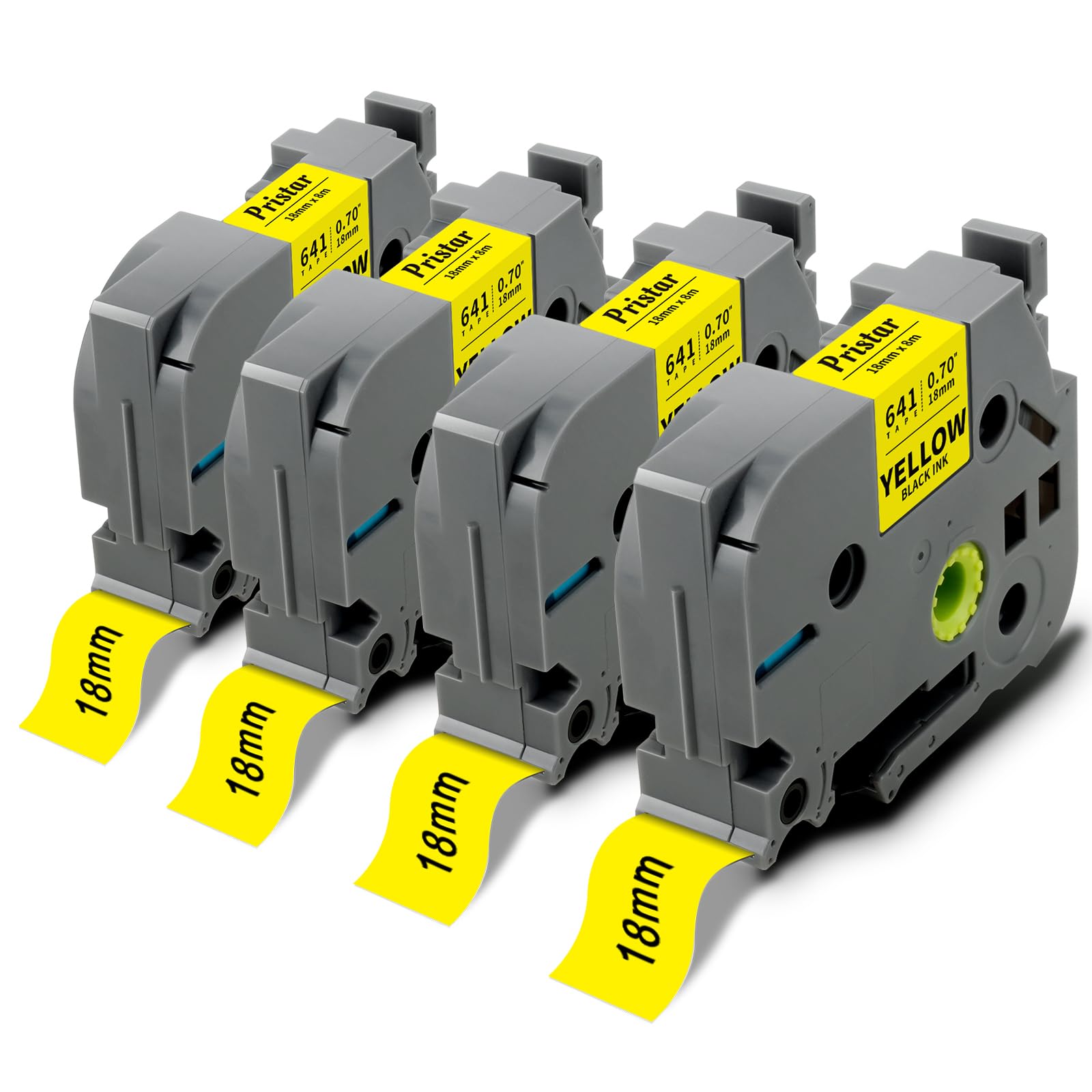 Cintas Brother TZe-641 TZe-241 de 18mm ideales para organizar el cableado del hogar y la oficina