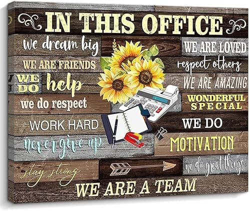 Miniatura 1 de Arte de pared motivacional para decoración de pared de oficina, decoración de pared en esta oficina, pintura artística de árbol, maravillosa pintura