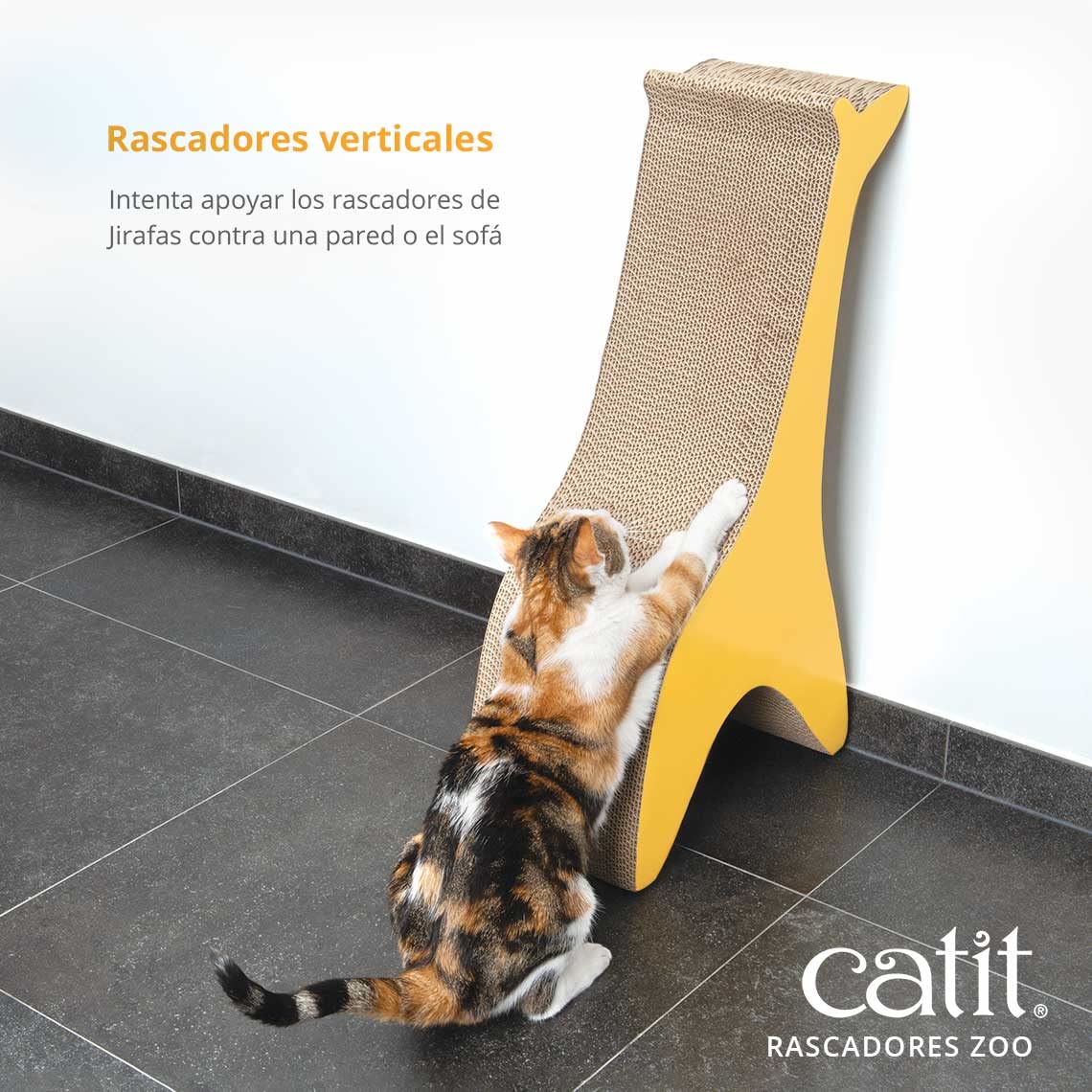 Catit Rascador Zoo - Jirafa XL, Amarillo