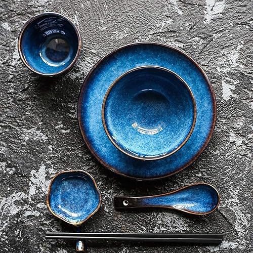 Miniatura 2 de TATSEN Cereal Bowl Set Bowls Cerámica Bowl Hotel Restaurant Table Home Cerámica Plato Set Hotel Clubhouse Vajilla Suministros Cuatro o Cinco Juegos