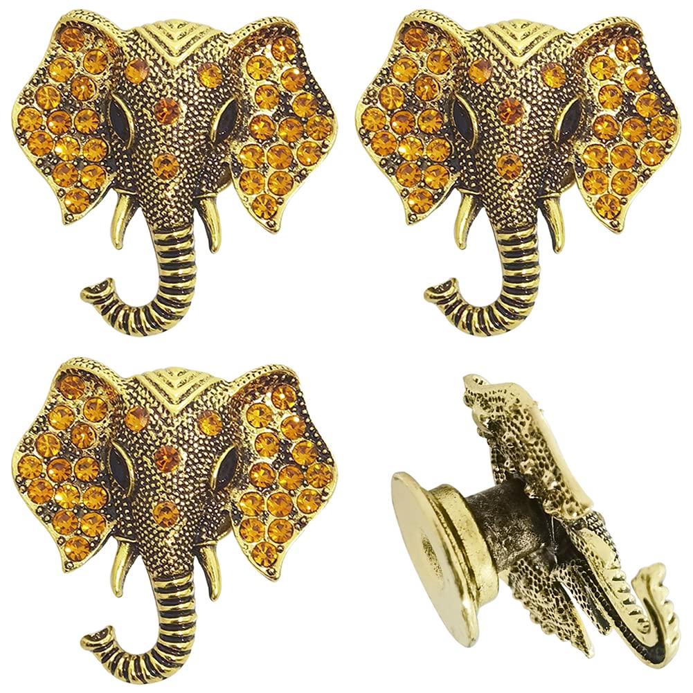 brandname, Beyoo Decorative Metal Elephant Shape Knob Door Handle Cabinet Drawer Cupboard Pull Dresser Single Hole Knobs Handles for Kitchen Furniture Cabinet Wardrobe Cupboard (4)