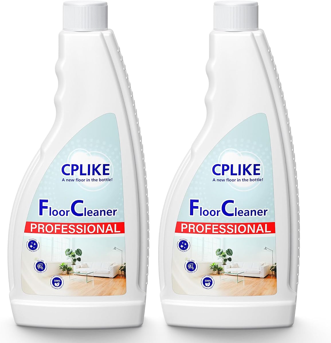 CPLIKE Floor Cleaning Solution for Roborock Qrevo S Pro, QV 35A, Qrevo S5V | , Q7 M5+, Q10 S5+, Saros 10, Saros 10R, Saros 20, CurvX, Qrevo Edge, F25, and All Robot Vacuums with Mopping, Tea Tree Scent