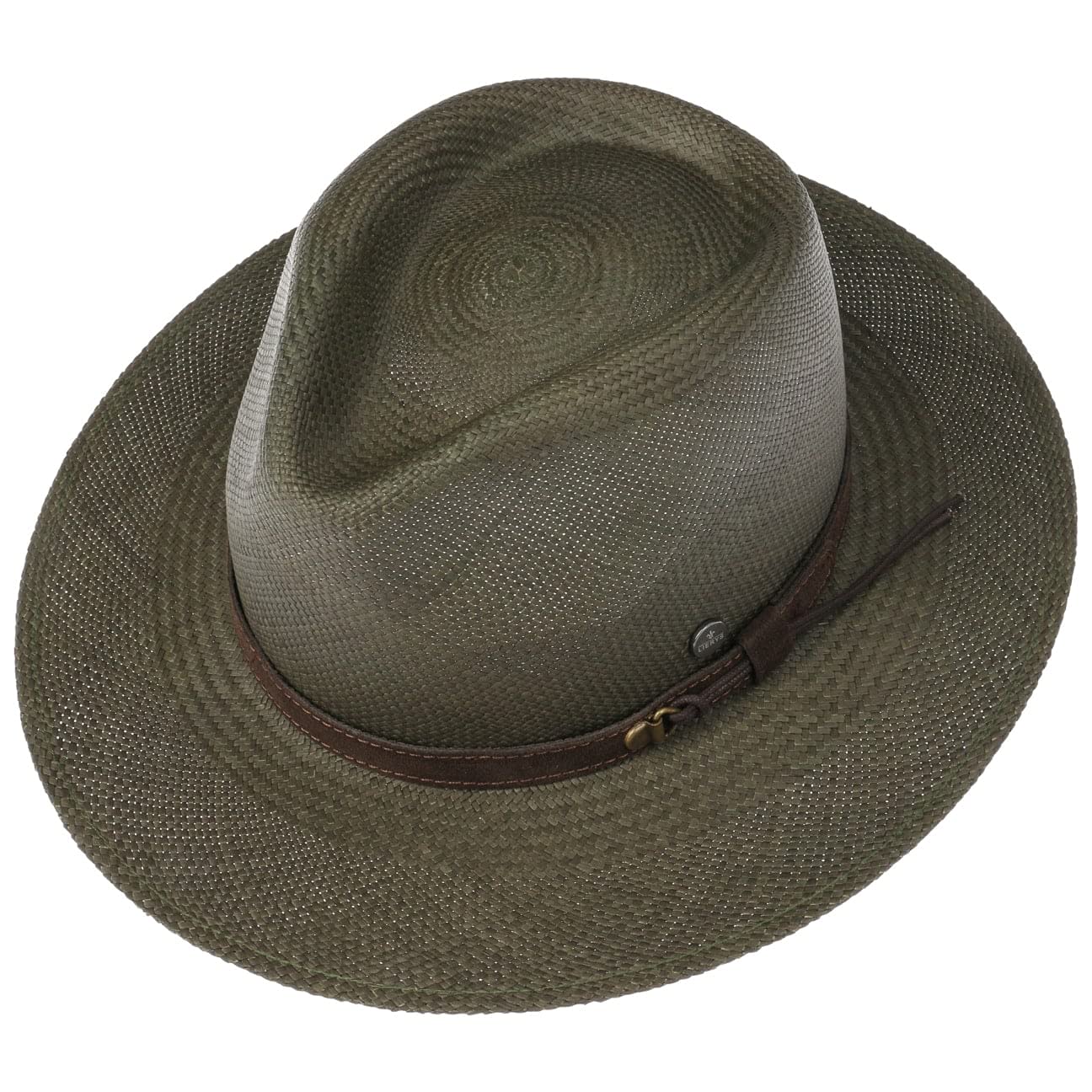 Lierys Chapeau Panama Forest Traveller Femme/Homme - Made in Ecuador D'Ete en Paille de Soleil avec Bandeau Cuir, Cuir Ete Printemps-ete
