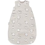 Woolino Merino Wool and Organic Cotton Baby Sleeping Bag - 4 Season Classic Sleep Sack - Two-Way Zipper Sleeping Bag for Baby and Toddler - 18-36 Months - Sheep